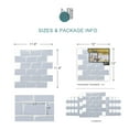 thumbnail image 6 of Art3d Peel and Stick Backsplash Tile 12"x12 Subway 3D Wall Sticker Wallpaper   Kitchen Bathroom Self Adhesive Removable Stick in Gray (10-Pack), 6 of 10