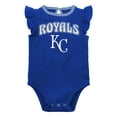 thumbnail image 2 of Girls Newborn & Infant Royal/Heather Gray Kansas City Royals Little Fan Two-Pack Bodysuit Set, 2 of 5