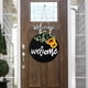 thumbnail image 4 of Placas redondas de bienvenida para puerta, colgantes de pared, coronas, eventos, adornos de temporada. Girasol, 4 of 9