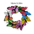 thumbnail image 2 of Tainini Small Butterflies Wreath Artificial Spring Wreath Front Door Wreath Butterfles Garden Wreath Door Hanging Ornament 10cm/3.4 Inch, 2 of 4