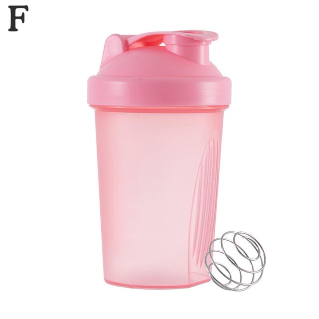 400ml Shaker Cup, Leak-proof Protein Powder Milkshake Mixing Cup with Mixing Ball, BPA-free Plastic
