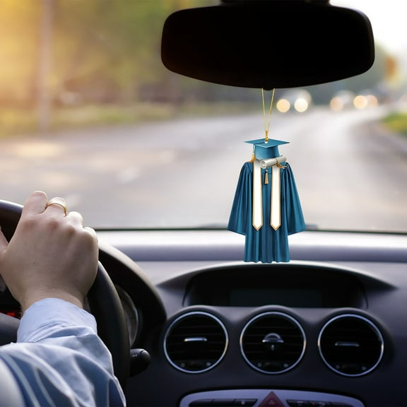 JASKFLY Graduation Ornament - Wooden Keepsake Pendant for Graduation Decor & Gifts, for High School and College Graduate Celebrations(Light Blue)