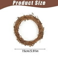 thumbnail image 2 of 2 Pcs Grapevine Wreaths, Twig Garland Natural Grapevine Twig Vine Wreaths DIY Crafts Christmas Garland Twig Wreath Hanging Decor for Door House Holiday Party Decor, 2 of 2
