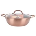 thumbnail image 4 of Stainless Steel Hot Pot Pot with Divider, 30.3cm Diameter Premium Hot Plate Cookware Set Ramen Cooker, Soup Base Korean BBQ Multi Mandarin Duck Pot for Induction Cooktop Gas Stove, 4 of 8