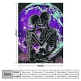 thumbnail image 4 of Patifu Skeleton Hug Moon Warm Lightweight Blanket Soft Fleece Blankets Throw Blanket Living Rooms Sofa Decor Cow Gifts Blanket All Seasons Flannel Material Blanket 40x50in, 4 of 6
