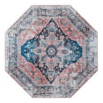 thumbnail image 2 of Unique Loom Yara Collection Area Rug - Aramis (5' Octagon Navy Blue/Beige), 2 of 6