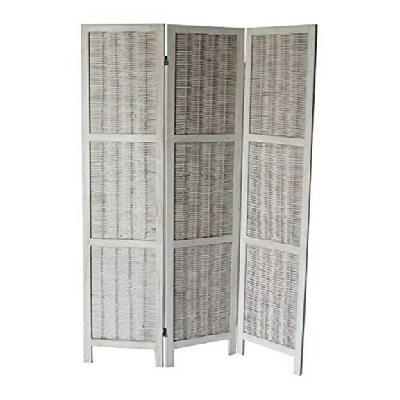 Milton Green Stars Jack 3-Panel Room Divider, White