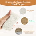 thumbnail image 3 of Godance 12 Pack Natural Kitchen Sponge - Biodegradable Compostable Cellulose and Coconut Scrubber Sponge, Eco-Friendly Dish Sponge for Kitchen, Household Cleaning Sponge for Dishes (Brown-White), 3 of 8