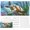 Sea Turtle in Ocean, variant on Envelope Wallet, Budget Wallet, Cute PU Leather Saving Wallet with 4 Dividers & 1 Sheet Category Stickers Sea Turtle in