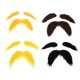thumbnail image 2 of 4 Sets Fake Eyebrow Mustache Set For Halloween Party Self-Adhesive Realistic Mustache And Eyebrow Funny Costume Prop For Masquerade Cosplay And Festiv, 2 of 3