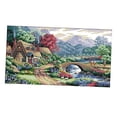 thumbnail image 1 of Kit de de Patrones Preimpresos de Paisaje de Granja Artesanía Bricolaje regalos para boda de Navidad 14CT 54x33, 1 of 9