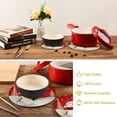 thumbnail image 6 of FREEAMG Christmas Snowman Heat Resistant Trivets Potholders 2PCS,Round Cotton Weave Handmade Pot Holder, Non-Slip Hot Mats Kitchen Dining Plate Mat, 6 of 7