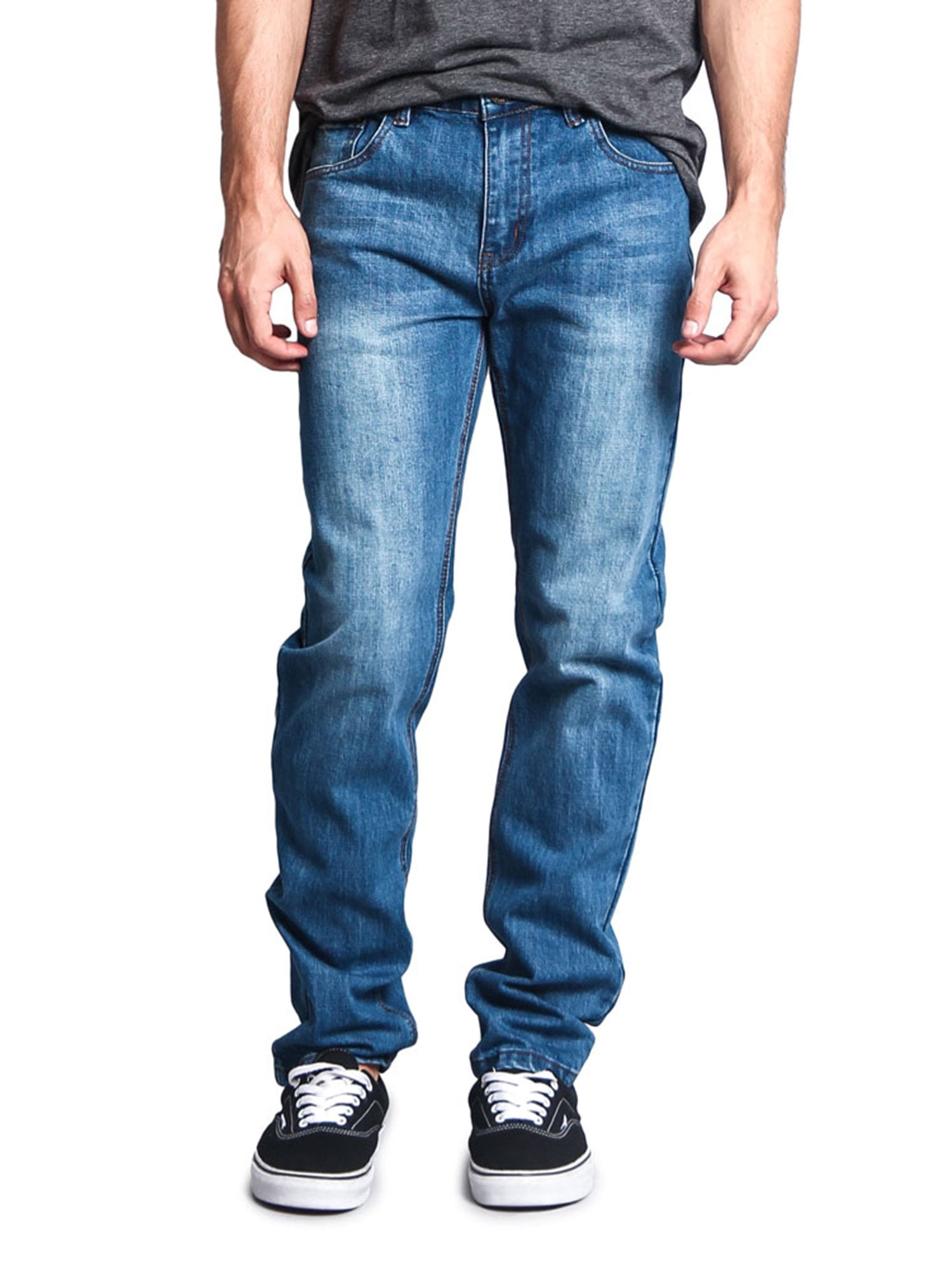 Victorious - Victorious Men's Skinny Fit Stretch Raw Denim Jeans DL1004 ...