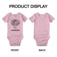 thumbnail image 3 of Sorry I Can't I Have Plans With My Affenpinscher Love Pet Dog Cute Baby Jumpsuits (Pink, 18-24 Months), 3 of 5
