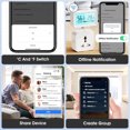 thumbnail image 4 of Tuya WiFi BT Dual-Mode Temperature Humidity Tester LCD Backlight Display Mobilephone APP Remotely Control Intelligent Linkage Compatible with Alexa and Google Assistant for Voice Control, 4 of 9