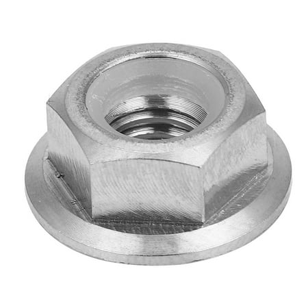 

1pc M5 M6 M8 M10 M14 Titanium Alloy Flange Lock Nut for Bicycle Motorcycle (M6X1.0)