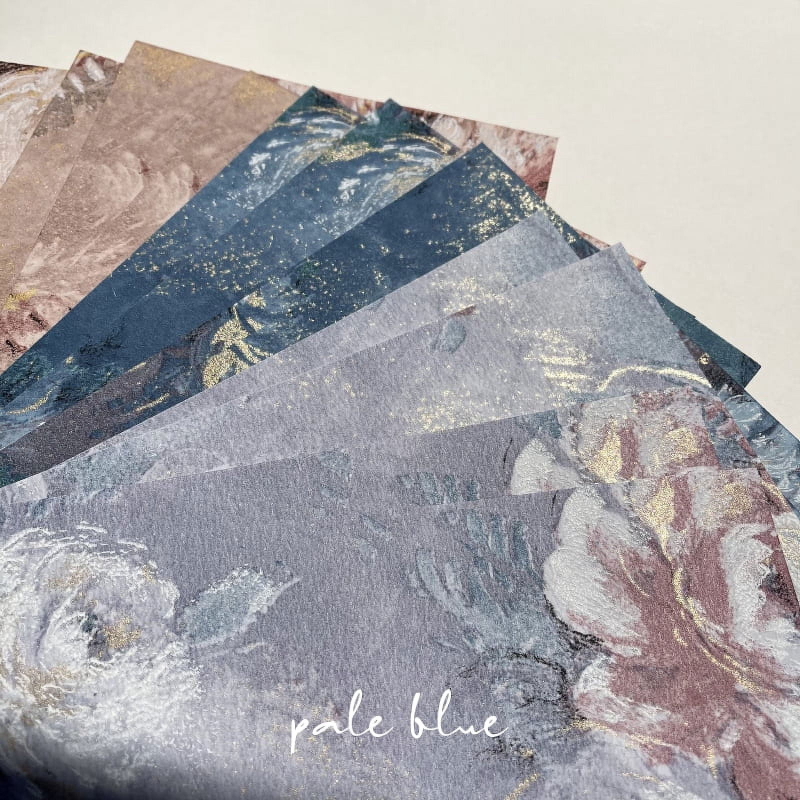 15 Sheets Oil Painting Style Background Paper - A5 Size Junk Journal and Scrapbook DIY Material