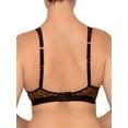 thumbnail image 4 of Smart & Sexy Women's Sheer Mesh Plunge Bralette and Matching 2 Pack High Leg Brief Panty Set, SA1518, 4 of 6