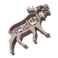 thumbnail image 3 of Decoración tallada en bosque de madera, estatua de madera, adorno de animales de madera de múltiples capas, estatua de animales de madera, la mejor de su clase, 3 of 8