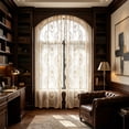 thumbnail image 6 of Orangide Lace Sheer Curtain Floral Rod Pocket Window Curtain for Living Room Bedroom Soft Sheer Voile Drapes Home Decor Light Filtering, 6 of 6