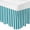 Turquoise, variant on Southwest Bed Skirt Queen Size 16 Inch Drop, Adjustable & Elastic Wrap Around Bed Skirts Pleated Luxury Dust Ruffles For Twin Full Queen Cal King Base Beds, Brown Bohemian Abstract American Aztec