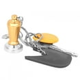 thumbnail image 4 of Anodic Oxidation  Stainless Steel Coffee Key Ring, Anti-Paint Coffee Tamper, For Kitchen Bar Cafe Restaurant Yellow, 4 of 8