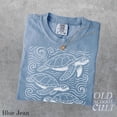 thumbnail image 3 of Sea Turtle Wave Pattern Graphic Print T-Shirt | Vintage Ocean Wildlife Tee | Retro Marine Nature Unisex Top, 3 of 7