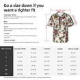thumbnail image 5 of Kll Men'S Hawaiian Shirt Short Sleeve Button Down Beach Shirts-Dark Enchanted Flowers And Birds, 5 of 7