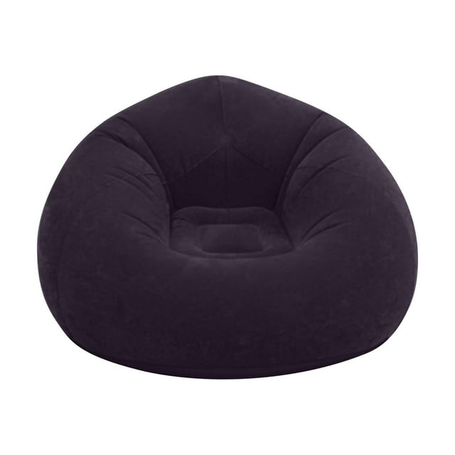 Prime Day Deals Flocking PVC Inflatable Sofa Portable Inflatable Lounger for Camping & Beach Inflatable Couch for Indoor and Outdoor Camping Couch Inflatable Flocking Couch