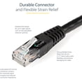 thumbnail image 3 of Shiyou- .com C6PATCH1BK Câble Patch Moulé RJ45 UTP Gigabit Cat6, 1 Pieds (Noir), 3 of 4