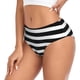 thumbnail image 2 of Fotbe Black And White Stripes Calzones Estampados para Mujer – Ropa Interior de Algodón, Cómoda, Suave y Elástica-Large, 2 of 6
