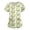 01-Beige, variant on Scrubs for Women,V-Neck Scrub Tops with Floral Print - 2-Pocket Stretchy Scrubs with Convertible V-Neck - Beige - XXXL