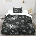 thumbnail image 2 of YingD Cartoon Car Kids Bedding Set Construction Trucks White Yellow Bedspread Single, 2 of 5