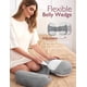 thumbnail image 5 of Almohada de embarazo Momcozy Plus en forma de W ajustable gris/blanco, 5 of 8