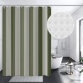 thumbnail image 2 of 36x72 Inch Coastal Striped Farmhouse Shower Curtain Fabric Gingham Neutral Patchwork Waffle Bathtub Curtain Vintage Plaid Long Shower Curtains for Kids Bathroom Decor Waterproof with Hooks, 2 of 6