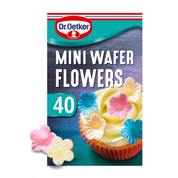 Dr Oetker Wafer Flowers 40'S, Imported from Britain