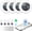 Glossy White (4 Pack), variant on 2026 New (iOS Only) Tracker Tags-3 Pack, Bluetooth 5.3 GPS Tracker for Apple Find My, Replaceable Battery, 100dB Sounds, Key Finder and Item Locator for Car, Keys, Luggage, Black