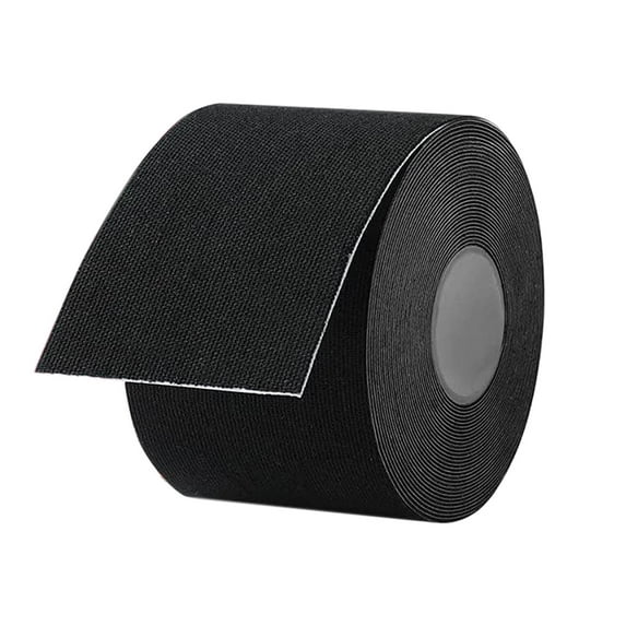 Boob Tape, Breast Lift Tape and Nipple Covers, Push up Tape and Breast Pasties Strapless Bra Tape Chest Support Tape for Large Breasts - 5CM*5M - black