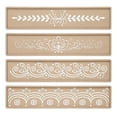 thumbnail image 1 of segolike 4 Pieces Diwali Rangoli Stencils DIY for Scrapbooking Fabric Art Card Making Style B, 1 of 9