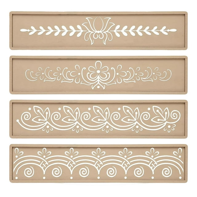 segolike 4 Pieces Diwali Rangoli Stencils DIY for Scrapbooking Fabric Art Card Making Style B