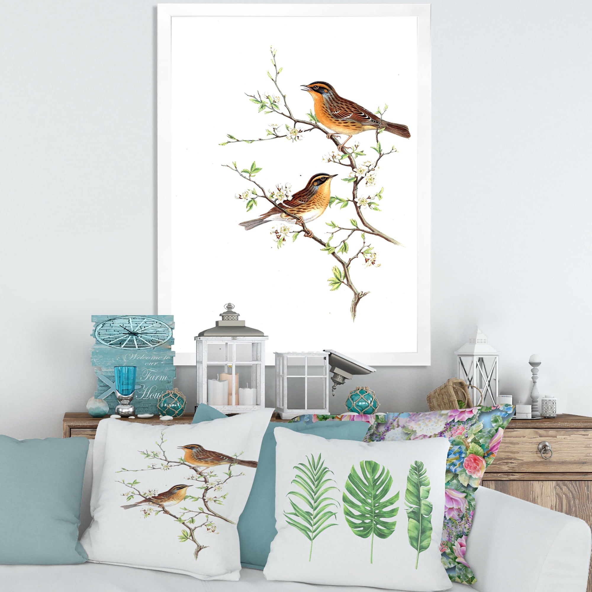Designart 'Ancient Mammals II' Farmhouse Framed Art Print