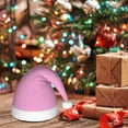 thumbnail image 6 of Fuzoiu Pink Print Santa Hat Christmas Hat for Adults,Santa Hats with Pompom, Unisex Xmas Holiday Hat for Christmas New Year Festive Party Supplies, 6 of 6