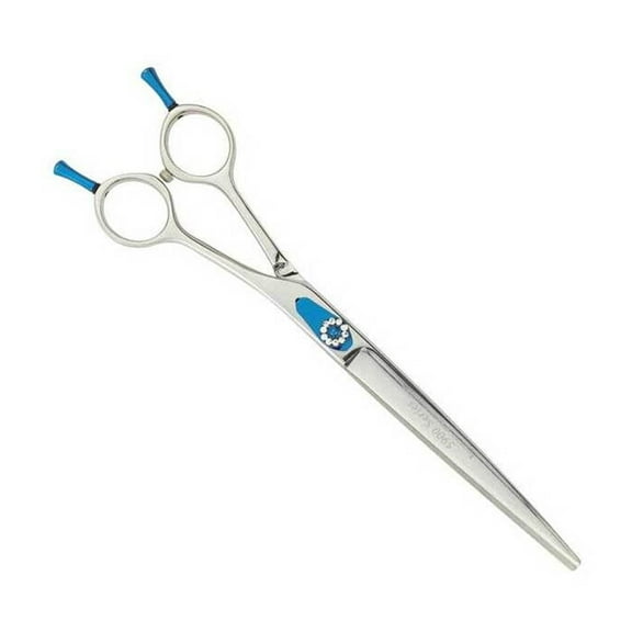 Master Grooming Tools  5900 Diamond Curved Shears 8 In - Pink