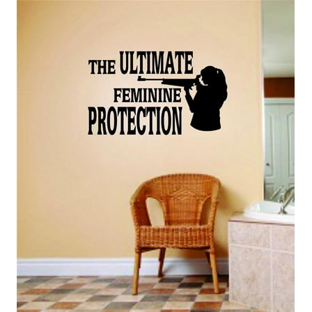Custom Wall Decal Picture Art The Ultimate Feminine Protection-Girls Room Peel & Stick Sticker Vinyl Wall Decal 16 X 24 Inches