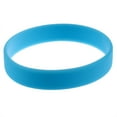 thumbnail image 4 of 2Pcs Fashion Silicone Rubber Elasticity Wristband Wrist Band Cuff Bracelet Bangle, White &, 4 of 8