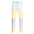 thumbnail image 4 of Wyzesi Boxing Shorts Suit Pink Men Male Long Sleeve Coat and Pants Two Piece Suit Printed Button and Multi Pockets Suit for Holiday Party Events Shorts Suit Set Men Piece Outfits Plus, 4 of 5