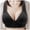 Black, variant on DuoJiaJ Bras for Women Wireless Bras with Support Front Closure Seamless Bra Push Up Comfy Bra Beige
