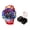 Colorful red, variant on Men's Dual Display Digital Analog Sports Watch, 50M Waterproof, LED Light, Silicone Strap