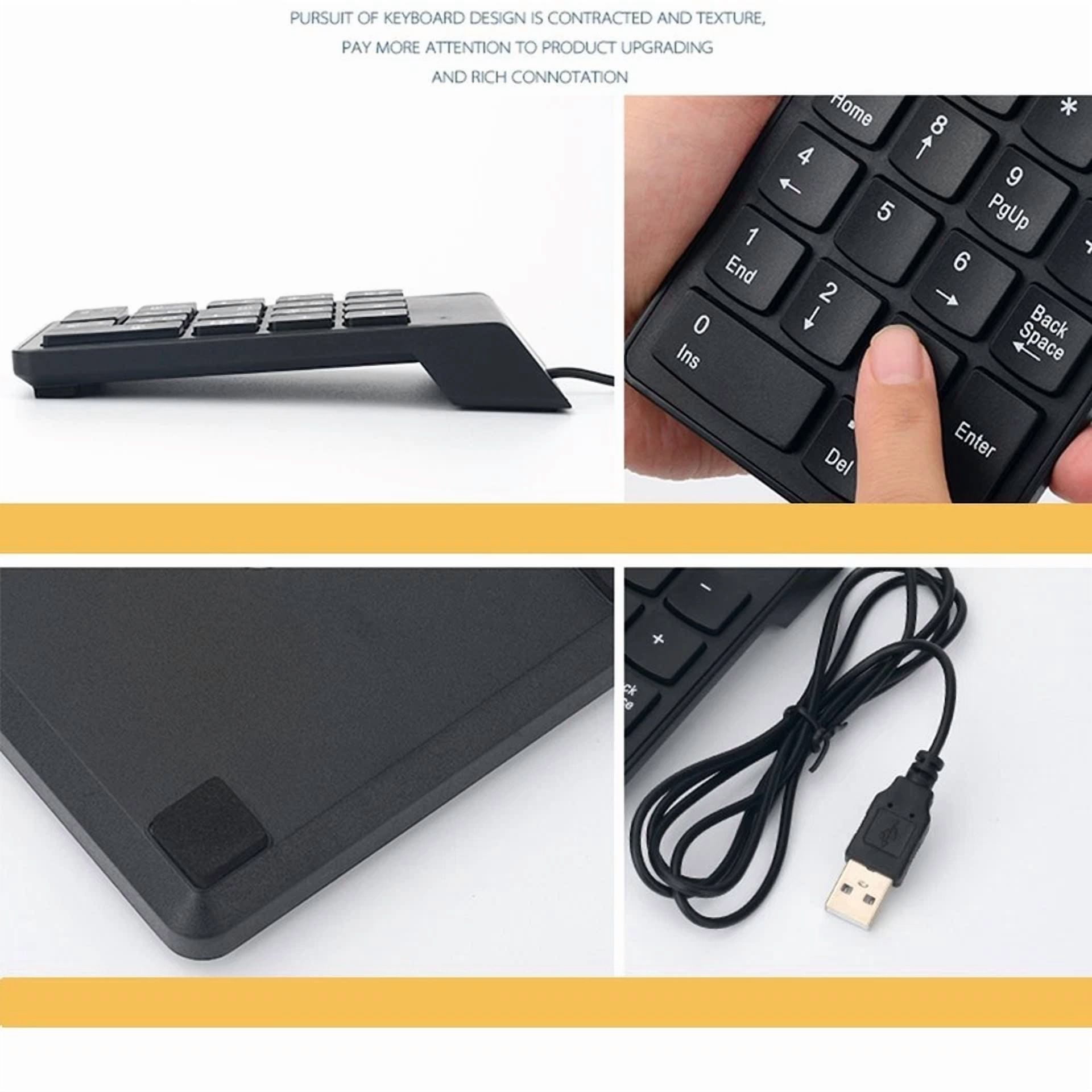 BUTTERFLY- 18 Key Portable Wired Numeric Keypad Keyboard For Laptop Notebook Pc Computer