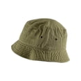 thumbnail image 3 of Top Headwear Kids Youth Solid Color Bucket Hat - Olive, 3 of 3